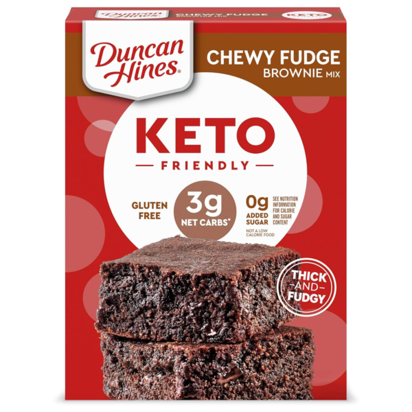 Keto Friendly Chewy Fudge Brownie Mix, Gluten Free, Zero Sugar Added, 10 Oz - Image 2