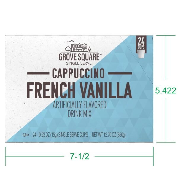 Cappuccino Pods, French Vanilla, Single Serve , 24 Count (Pack of 1) - Image 5