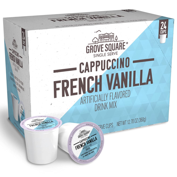 Cappuccino Pods, French Vanilla, Single Serve , 24 Count (Pack of 1) - Image 2