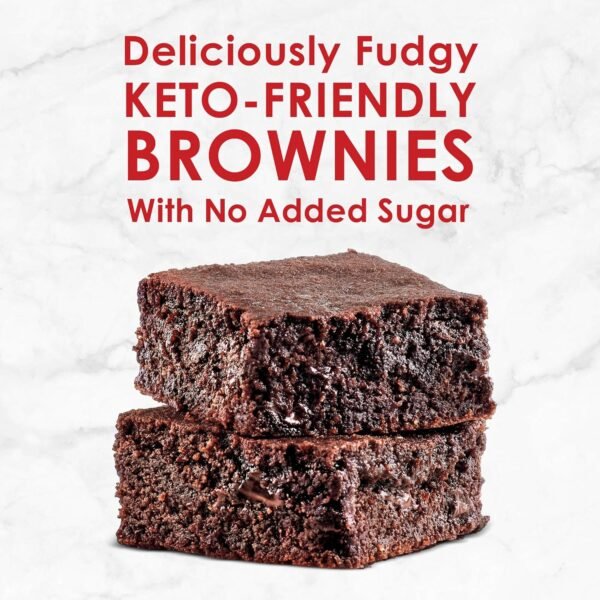 Keto Friendly Chewy Fudge Brownie Mix, Gluten Free, Zero Sugar Added, 10 Oz - Image 3