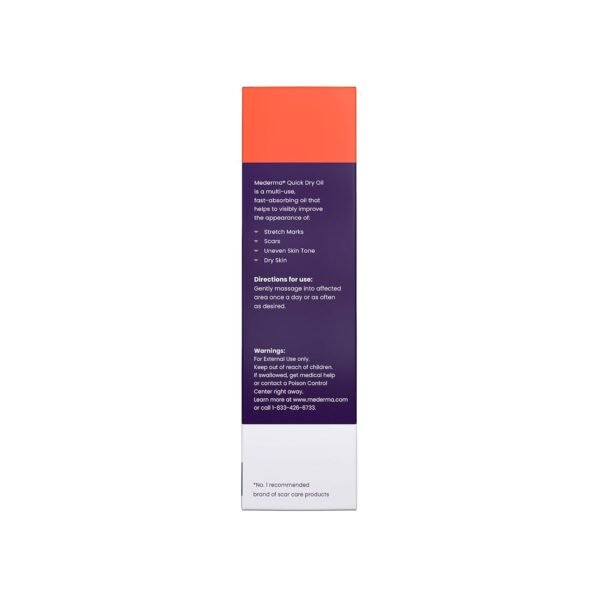 Quick Dry Oil, Scar and Stretch Mark Treatment, Helps to Improve the Appearance of Scars and Stretch Marks, with Natural Botanical Extracts, Paraben Free, Fast-Absorbing, 2.02Oz (60Ml) - Image 8